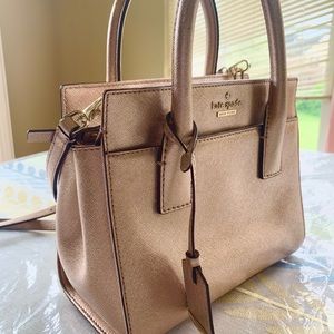 Kate spade rose gold bag